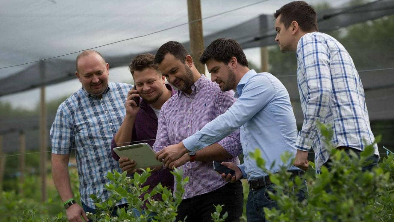 Agrivi CEO Matija Zulj with colleagues
